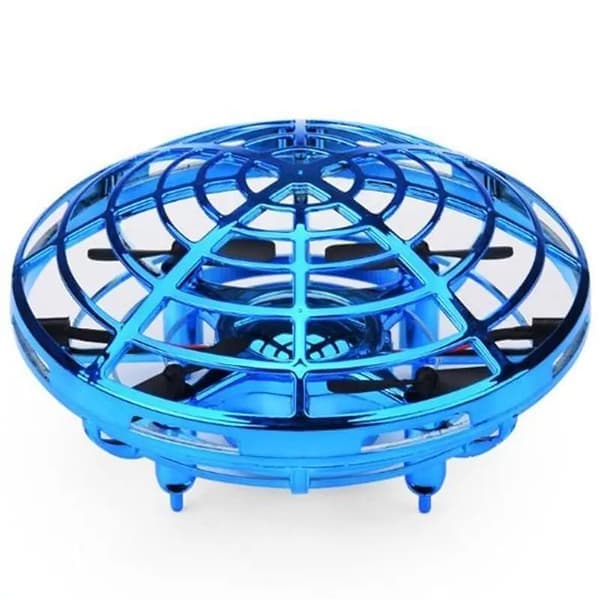 Mini UFO RC Drone – Infrarød Håndsensing Induksjonshelikopterleke for Barn – Blå