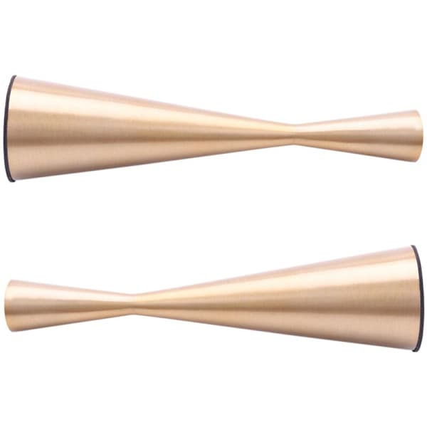 Spetsig ljusstake, metall, timglas, passar standardljusstakediameter