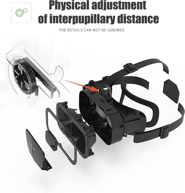 3D VR Virtual Reality Briller, Nyd de Bedste Spil og Videoer (med Bluetooth Controller), Kompatibel 5 Tommer - 7 Tommer