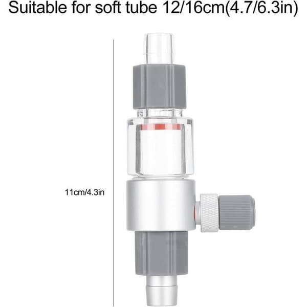 CO2-forstøver til akvarium, ekstern CO2-diffusor til akvarium, akvarietilbehør (M1 12/16 mm)