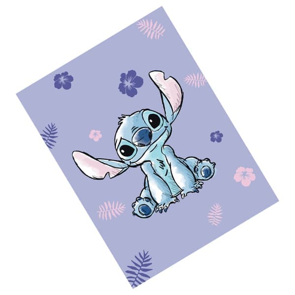 Lilo & Stitch Fleece Stitch Tæppe One Size Lilla One Size
