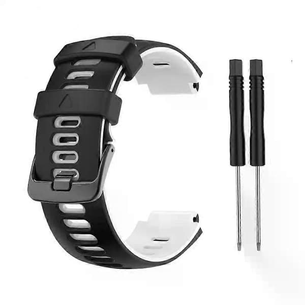 Smart tilbehør silikonerem 22 mm til Garmin Forerunner 735 Xt urrem tofarvet urrem blød Style C A2