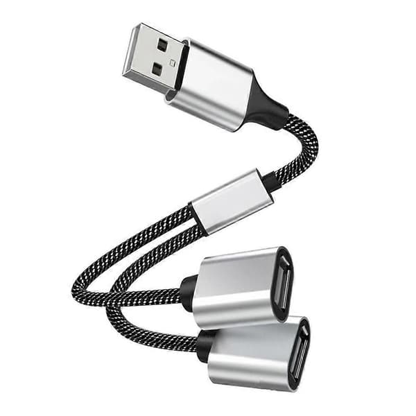 USB til 3 USB 2.0 HUB Dobbelt 4-ports Multi Splitter Adapter OTG til PC Bærbar Surface Tilbehør USB A Forlænger Strøm Data USB 2USB