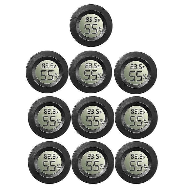 10-pak Mini Hygrometer Termometer Digital LCD-display til Drivhus Planteskole Krybdyr Inkubator_Gode ting