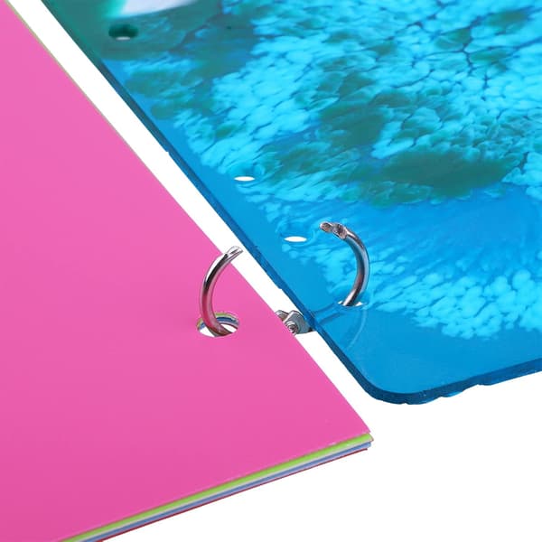 100 stk. ringbindsringe, løse bladbindsringe, bogringe, metalbindsringe til papirer, flashkort, indekskort, ringbind, kontor, skole 0.75 Inch/19mm