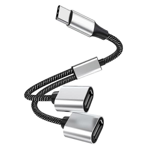 USB til 3 USB 2.0 HUB Dobbelt 4-ports Multi Splitter Adapter OTG til PC Bærbar Surface Tilbehør USB A Forlænger Strøm Data USB 3USB