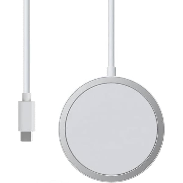 Opdateret Version - til iPhone 14 Trådløs Oplader [MFi Certificeret] til iPhone Trådløs Oplader, 15W USB-C Hurtig Opladerkabel