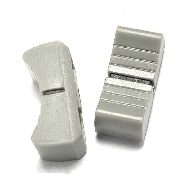 20 stk. 24mmx11mmx10mm konsolmixer-skyderfaderknapper erstatning til potentiometer grå knop sort