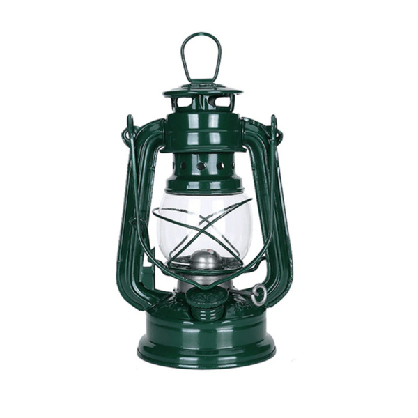 19 cm Retro Udendørs Camping Petroleumslampe Bærbar Lanterne Bronze Sort One Size Black
