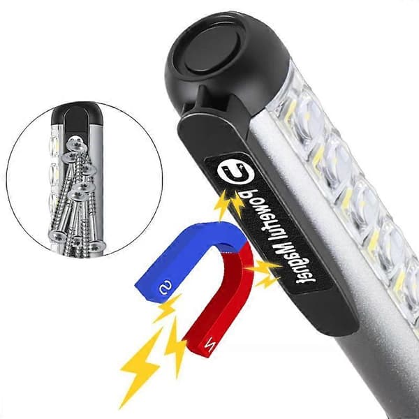 Mini LED-taskulamppu ladattava kannettava USB-lataustaskulamppu Black Mini Light