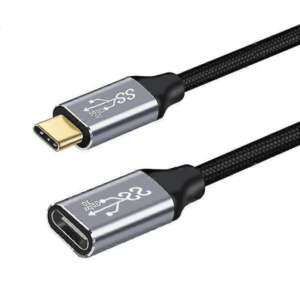 5A 100W Typ C Gen2 USB Typ-C 3.1 Förlängningskabel för Dataöverföring och Snabb Laddning