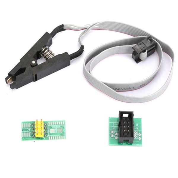 SOIC8 SOP8 Flash Chip IC Testclips, tidsbesparende, Sop8-Dip8 adapterforbindelse, Soic 8/Sop8 clip-adapter, til