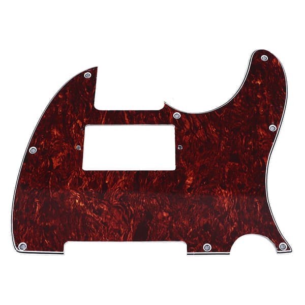 Gitarrplektrumskydd PVC Anti Scratch Dekorativ Brusreducerande Gitarrskyddsplatta för Fender Telecaster Röd