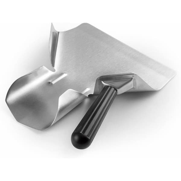 Profesjonell Chipsspade i Rustfritt Stål 20x22cm Trapesformet Design Ergonomisk Sklisikkert Håndtak for