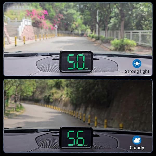 GPS-speedometer til bil Universal MPH-speedometer USB-tilslutning Digital hastighedsvisning Heads Up