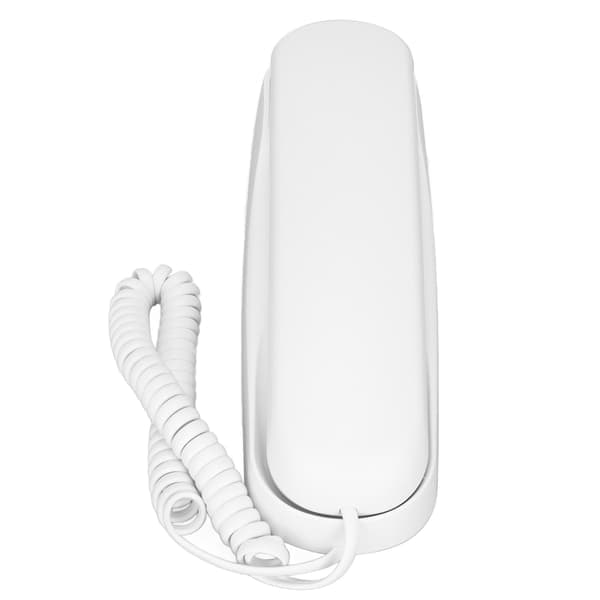 Kablet bordtelefon – Enkel analog telefon med opplyste taster og pausefunksjon for eldre – Vegg-/bordmontering
