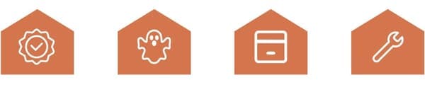 Hängande spöken Halloween - 3-pack