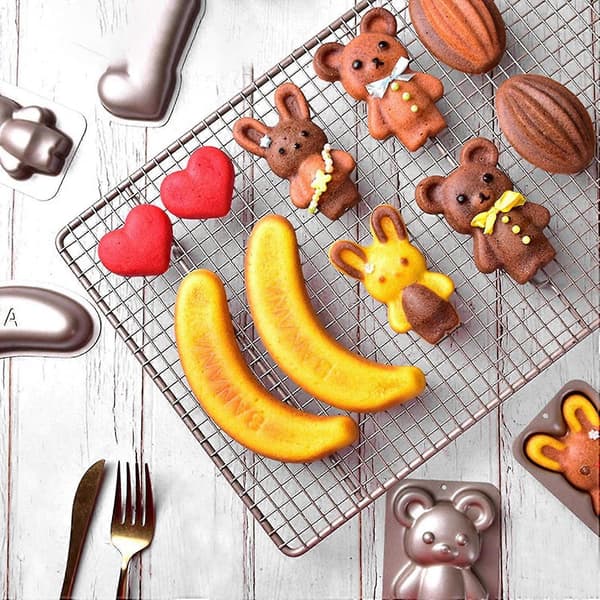 Bakeform Multifunksjonell Non-stick Høy Temperaturbestandig Karbonstål Bananformet Baking
