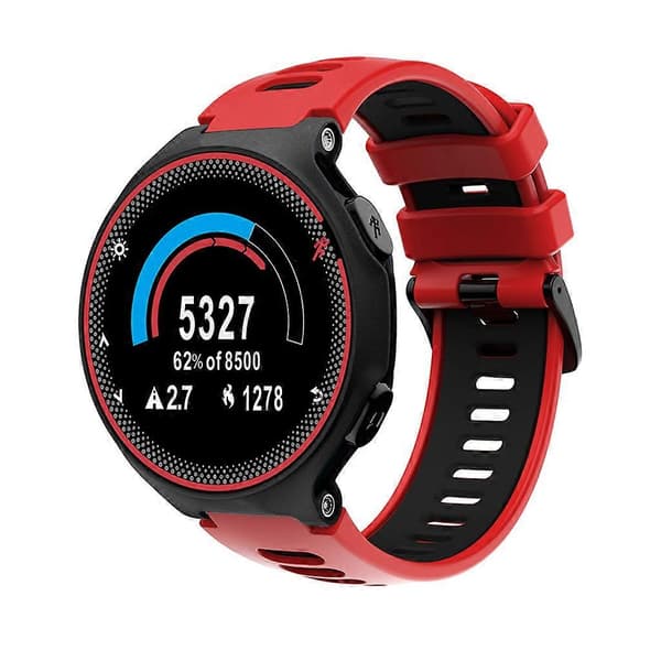 Erstatningssilikonrem med stålspenne for Garmin- Forerunner 735xt/220/230/235 7