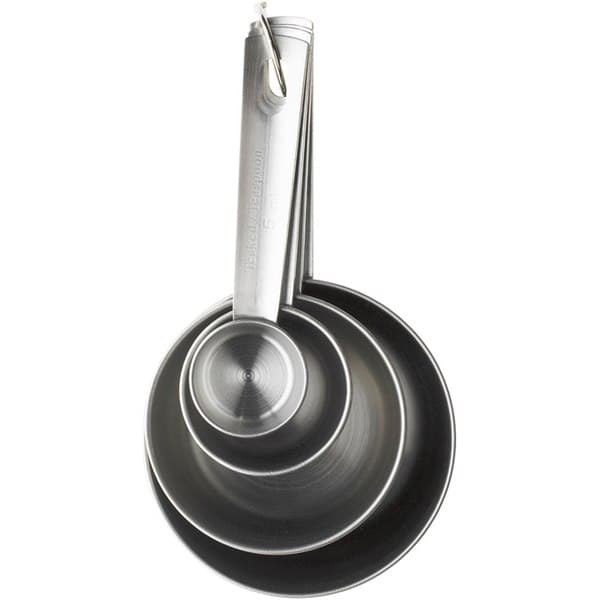 Målesæt 4 dele Rustfrit Gastromax Sølv Sølv 12 cm