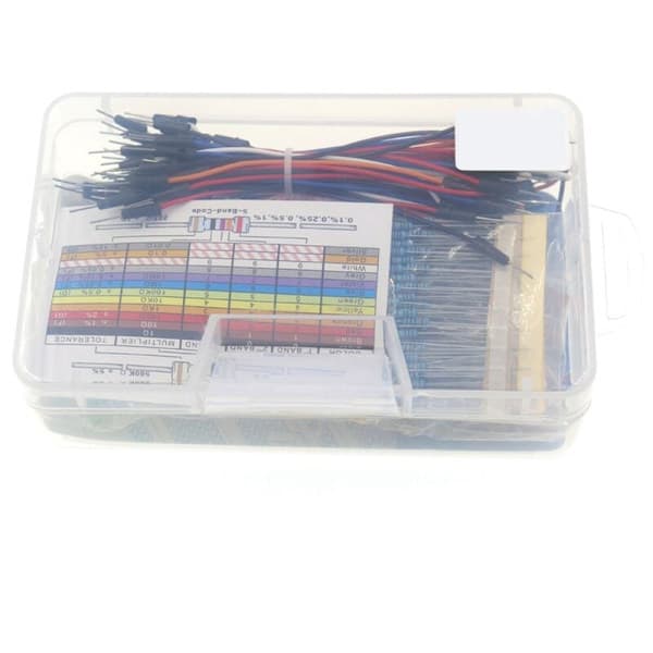 400 huller til Arduino/LED/kondensator/jumper/breadboard modstandssæt