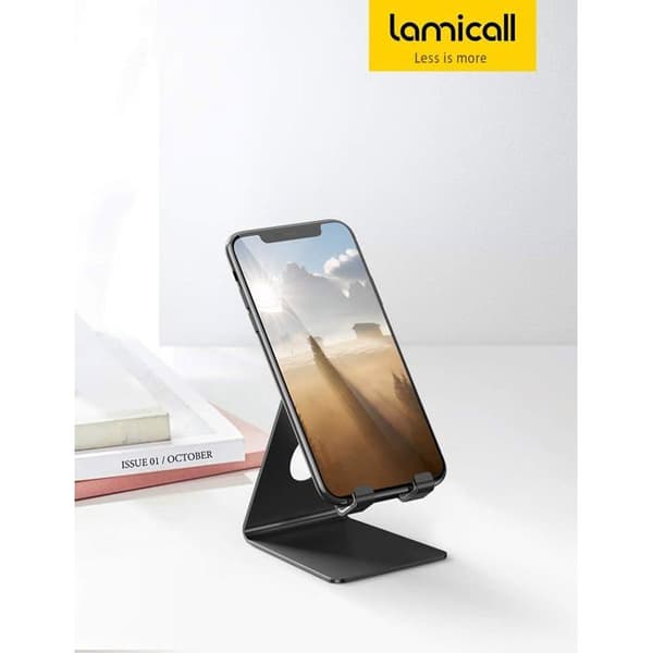 Telefonholder, telefon dockingstation - universal montering, beslag, base, sort