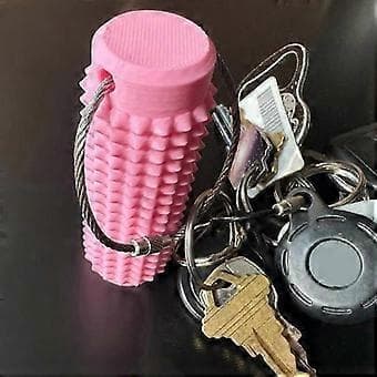 Little Ouchies Fidget, taskukokoinen mini-fidget-lelu, piikikäs Grippie Stim -avaimenperä harmaa grey