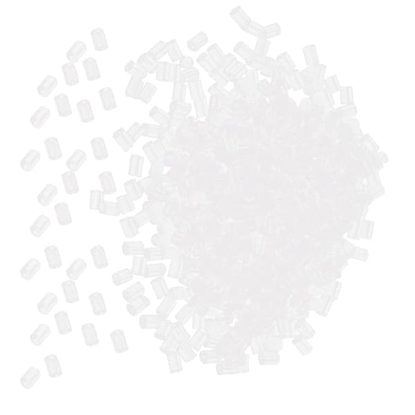 500 st cylinderformade örhängesstopp i silikon, transparenta örhängeslås