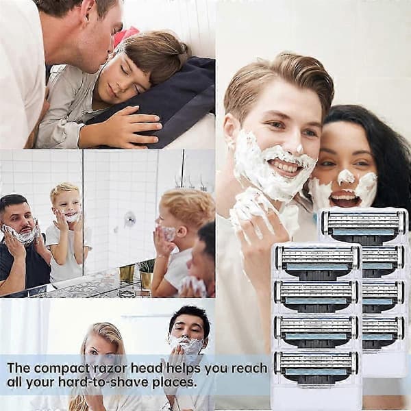 Barberblade til Mach3, Barberblade til, Manuelle Barberblade, Herrebarberblade 28 stk.