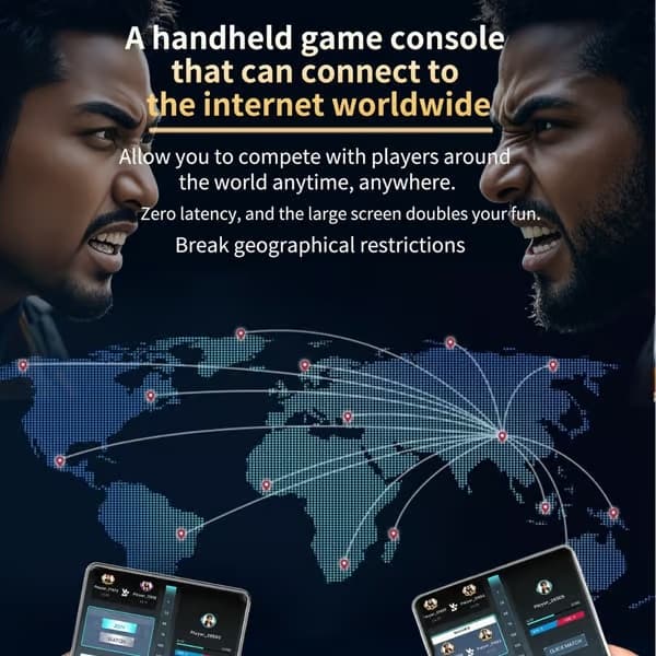 Ny handhållen spelkonsol 2026 med YouTube-stöd (J36 Ultra Android-system) black