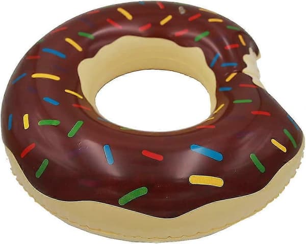 Chokolade Donut Pool Flydere Sommer Tema Oppustelige Svømmeringe Rør