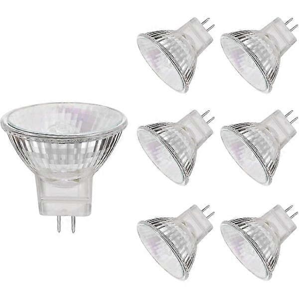 MR11 halogenlamper, 12V10W MR11 GU4 halogenlampe, varm hvid, 6 stk.