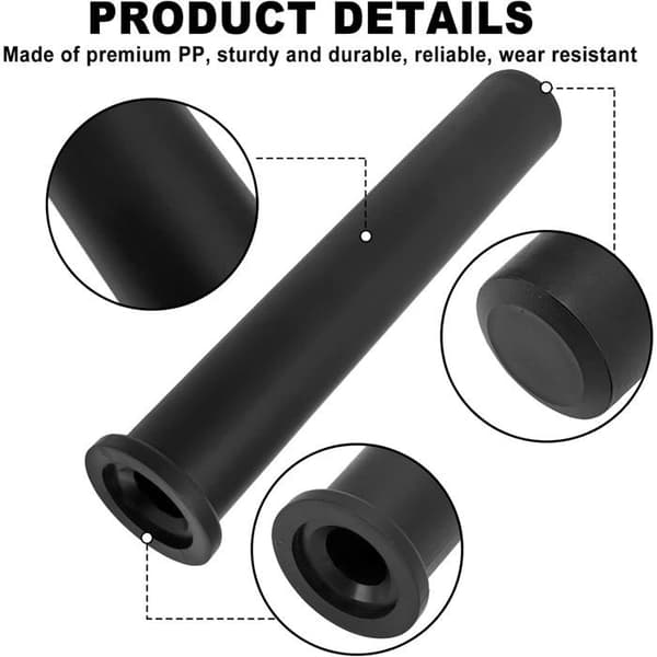 Håndvægt Adapter Manchet - 1 Stykke - Sort Nylon - 2,5 cm til 5 cm Konvertering - Til Vægttræning