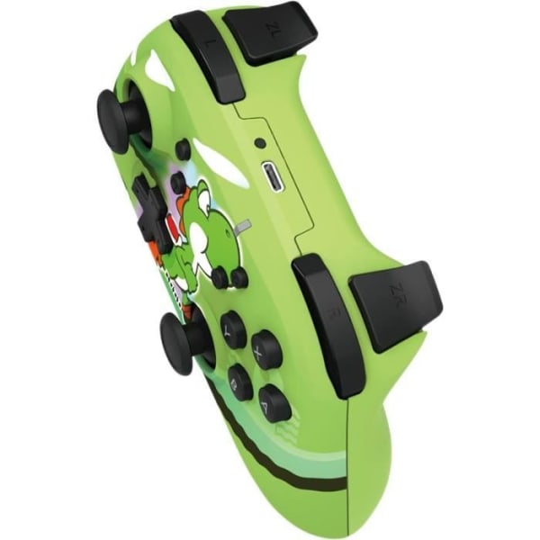 HORIpad Super Mario trådlös handkontroll - HORI - Nintendo Switch - 15 timmars batteritid - Yoshi-mönster - Grön