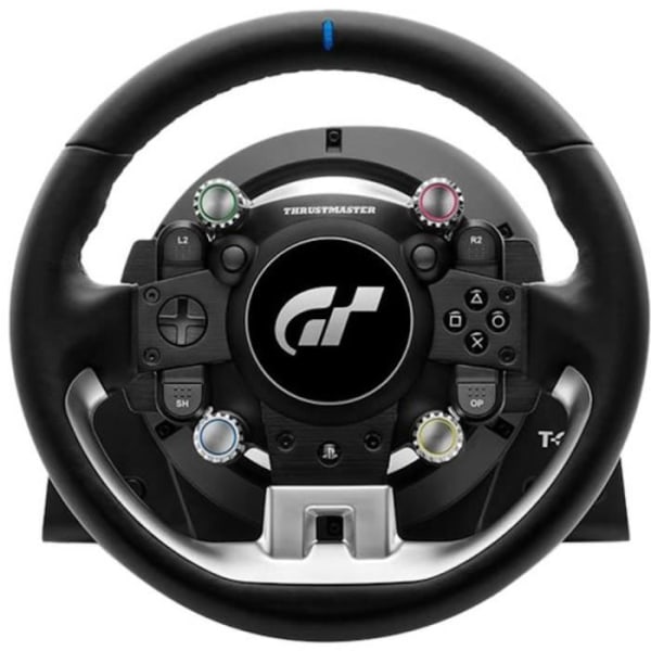 Thrustmaster T-GT II, ratt officiellt licensierat för PlayStation 5 och Gran Turismo, med tre pedalvevar (PS4, PC-kompatibel)