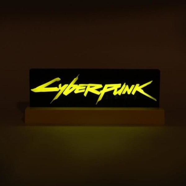 Cyberpunk 2077 logotyplampa Gul och svart