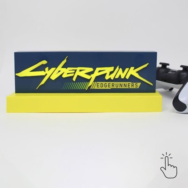 CYBERPUNK EDGERUNNER LED-LAMPA LOGO 22 CM NEAMEDIA-IKONER LGHTEDG