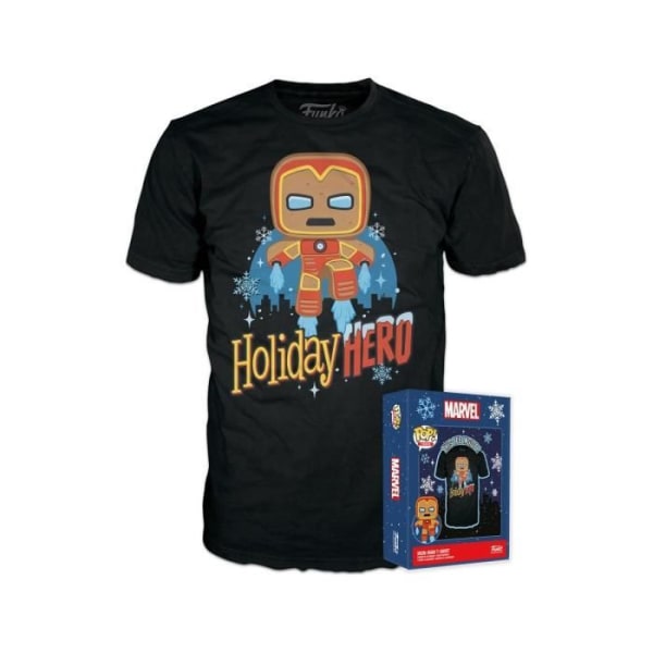 Funko - Marvel Holiday - Tees T-tröja POP! GB Iron Man - (M)