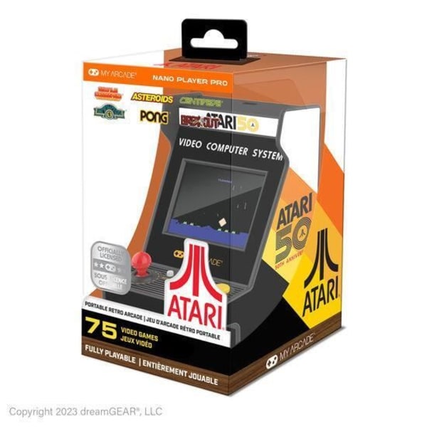 Nano Player Pro 4,8" Atari 50-årsjubileum (100 spel i 1)-Konsoll-RETROGAMING
