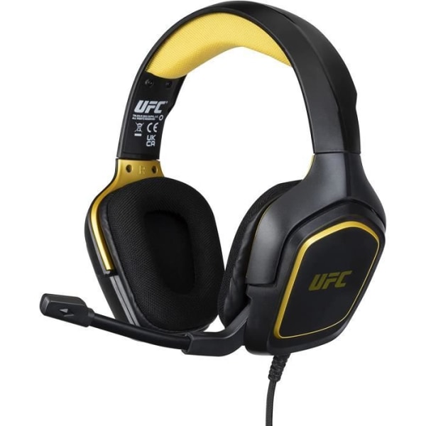 Konix UFC universellt trådbundet headset - Headset kompatibelt med alla konsoler och datorer - Uppslukande ljud - Optimal komfort