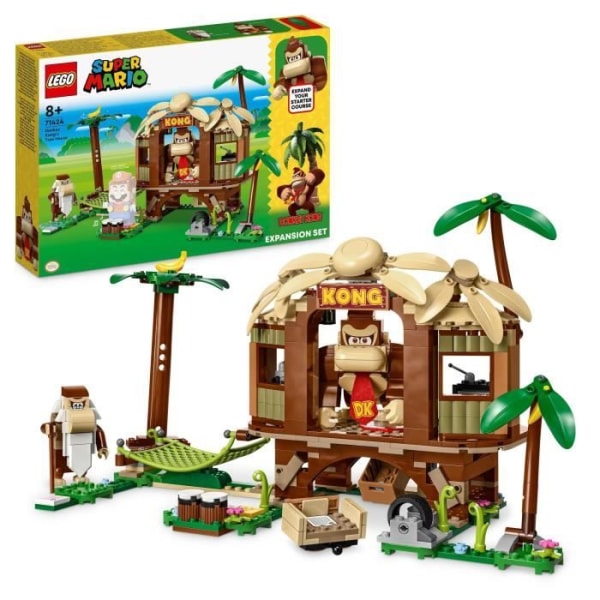 LEGO® Super Mario 71424 Donkey Kong Hut Expansion Set, kombinera leksak med startpaket