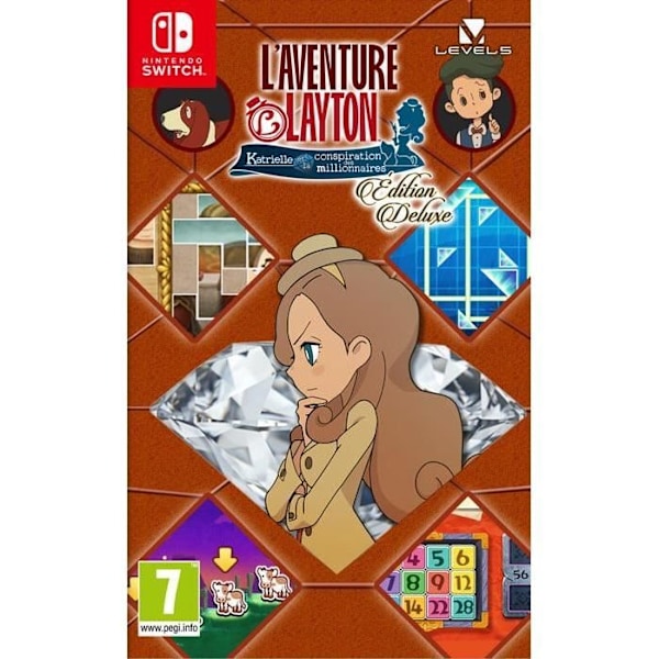 The Layton Adventure: Katrielle and the Millionaires' Conspiracy - Deluxe Edition • Nintendo Switch-spel Vit