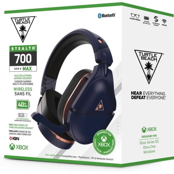 TURTLE BEACH Stealth 700 Gen2 MAX Gaming Headset för Xbox - Koboltblå - Flerplattformskompatibel