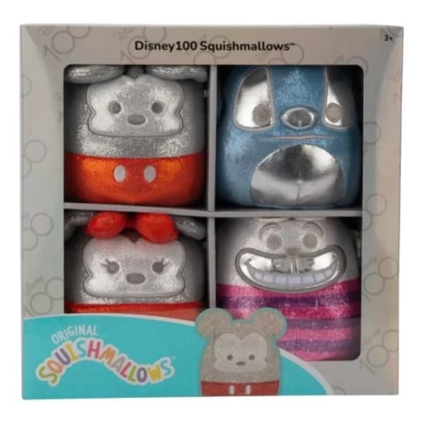 Plysch - Squishmallow - Disney 100 (Mickey Stitch Cheshire Cat Minnie) 125