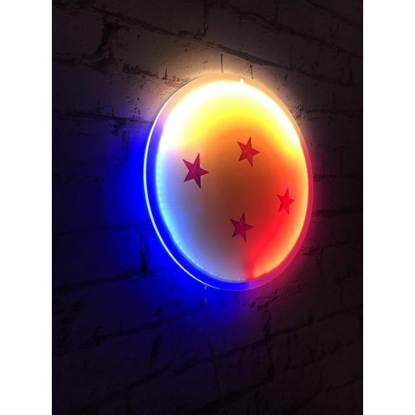 Dragon Ball Z LED Neon Vägglampa: Son Gokus Dragon Ball