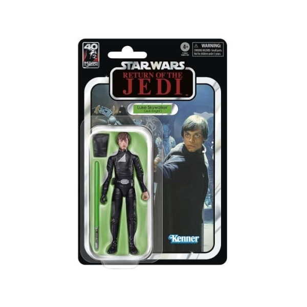 Star Wars The Black Series 40-årsjubileum - HSF7080 - 15 cm ledad figur - Luke Skywalker-karaktär (Jedi Knight)