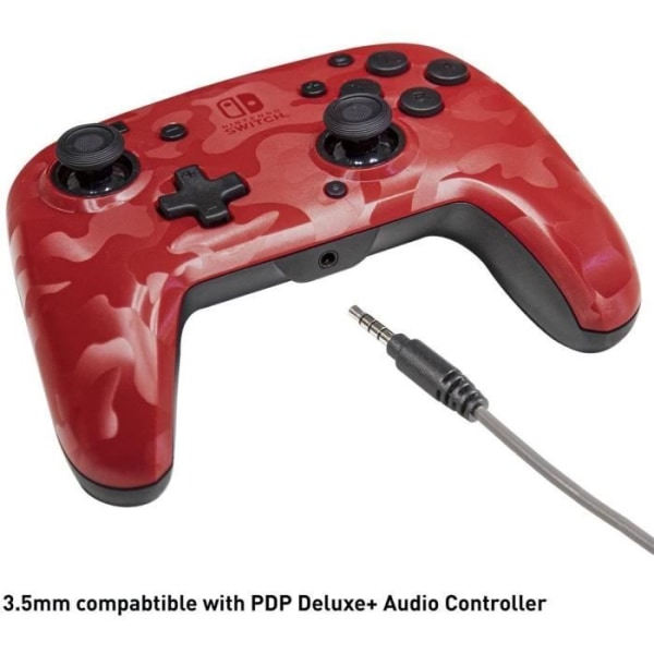 Spelheadset med kabel - PDP - Airlite Nintendo Switch - Officiell Nintendo-licens - Flexibel mikrofon - Neonblå och neonröd