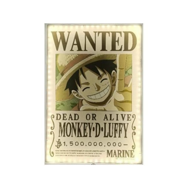 Elektronisk enhet-Neon vägglampa - One Piece - Wanted Luffy
