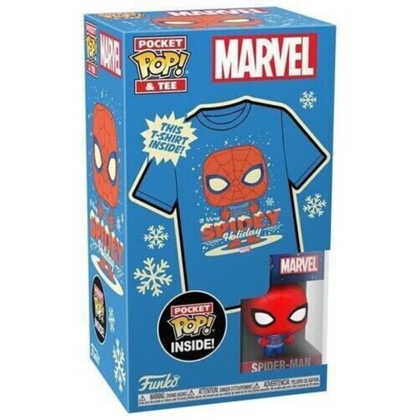 Pocket Pop! &amp; T-shirt - Marvel - Holiday Spiderman Storlek Xl