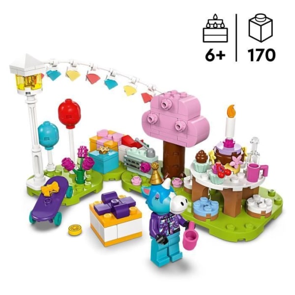 LEGO Animal Crossing 77046 Licos födelsedagsmellanmål, kreativ byggleksak